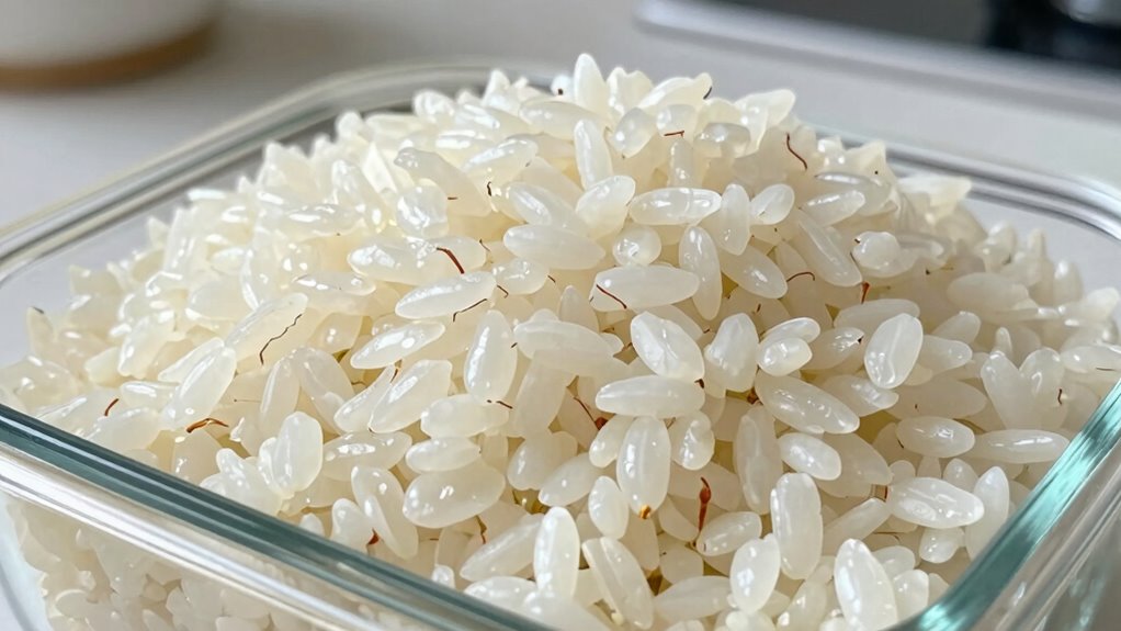 starch retrogrades dry rice