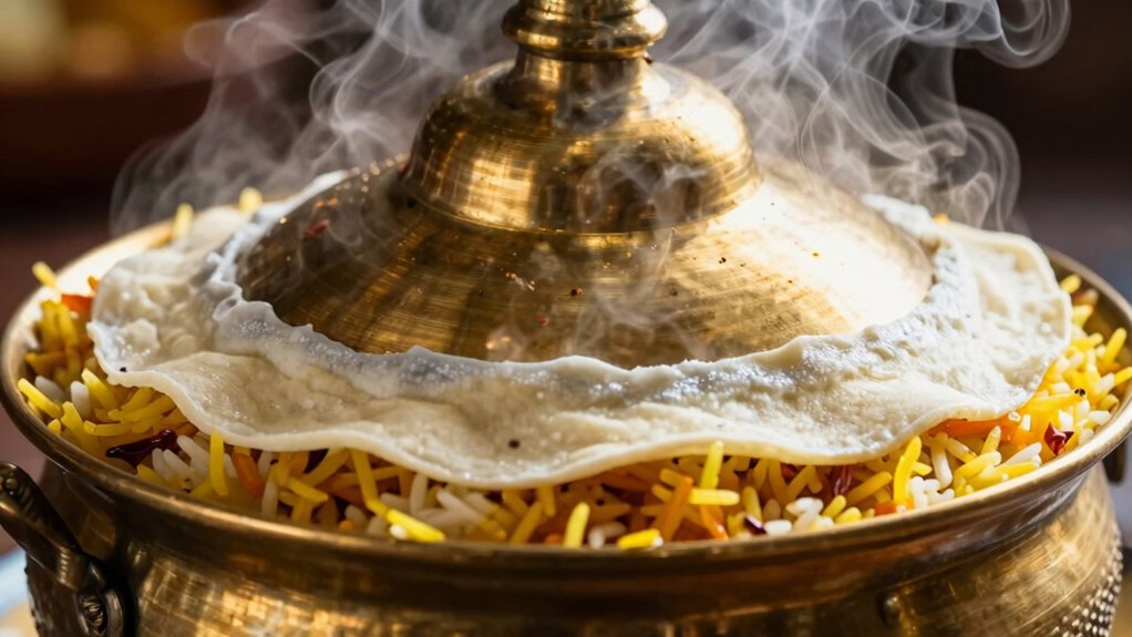 steam seals in biryani