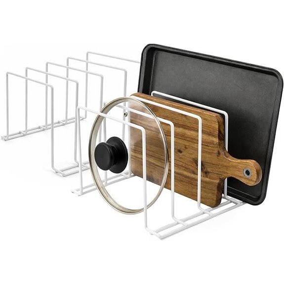 Kitchen Cabinet Organizer Steel Bakeware Divider (2 Pack)