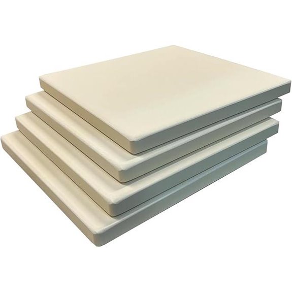 Old Stone Pizza Kitchen 4-Piece Cordierite Rectangle Pizza Stone Set