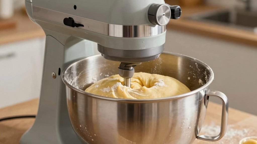 stop mixing at the right consistency