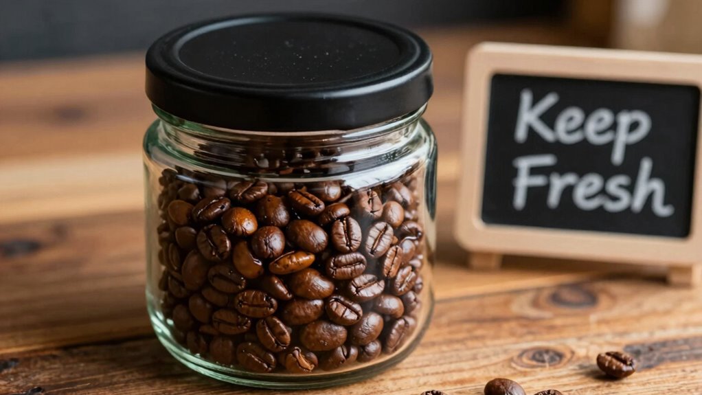 store beans in airtight containers