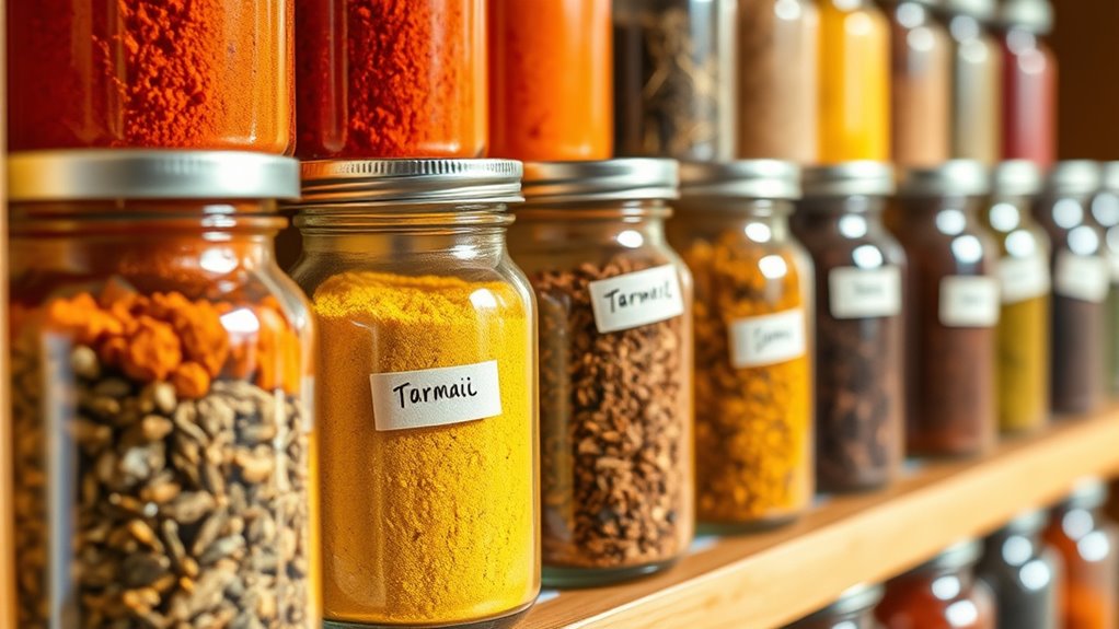 store spices in airtight containers