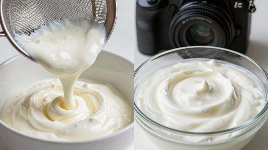 straining enhances yogurt texture