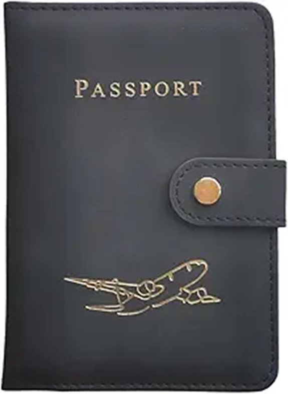 RFID Passport Holder with Card Slots and Stylish Design