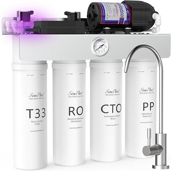 SimPure T1-400UV Tankless Reverse Osmosis System
