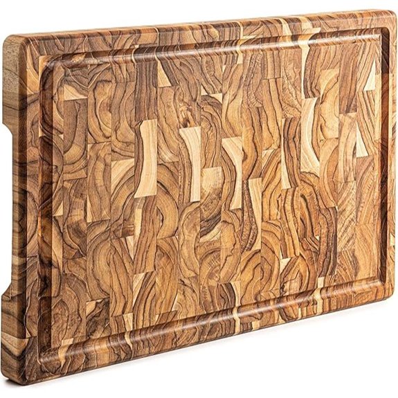 Erreke Teak Wood Cutting Board with Juice Groove