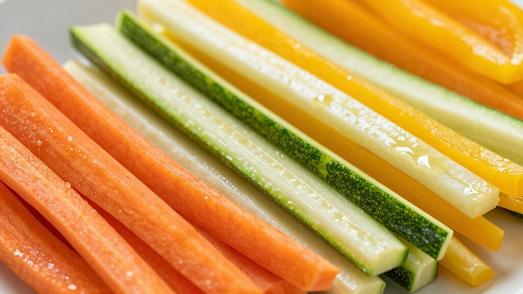 thin strips heat faster