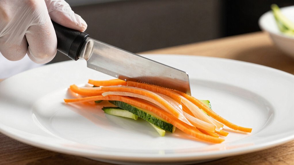 thin uniform vegetable slices