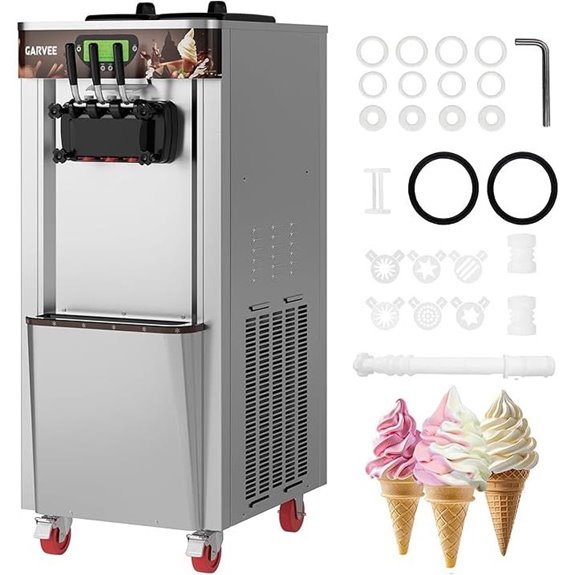 Commercial Soft Serve Ice Cream Machine (3 Flavors)