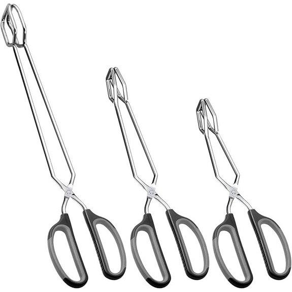 Stainless Steel Cooking Tongs Set of 3
