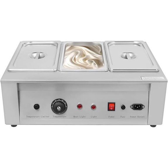 3-Tank Chocolate Melting Pot with Precise Temp Control