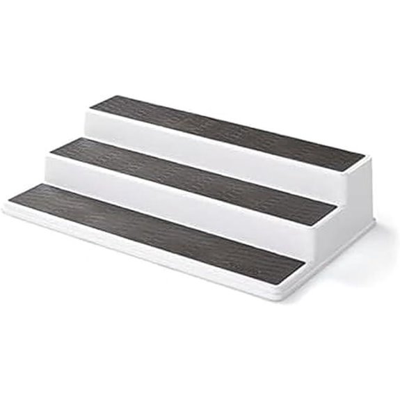 three tier non slip spice rack