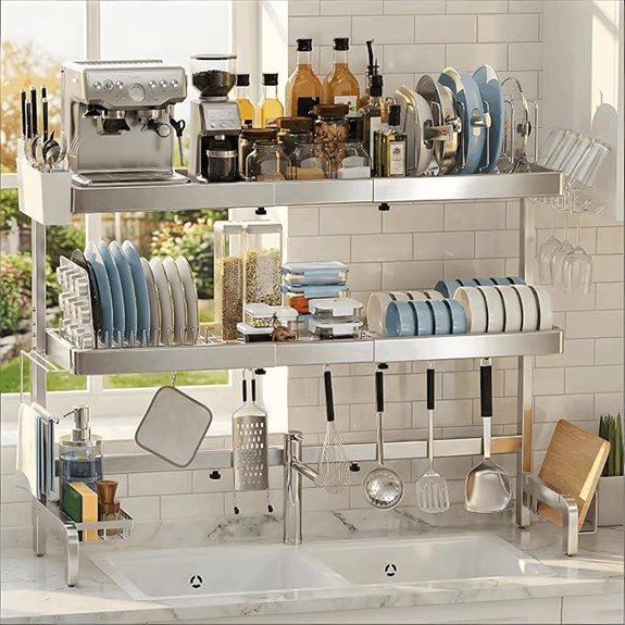3-Tier Over-the-Sink Dish Drying Rack