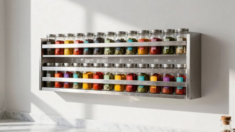Gene Rack Wall 15 Best Large Capacity Wall Mounted Spice Storage Racks in 2026 - The ...