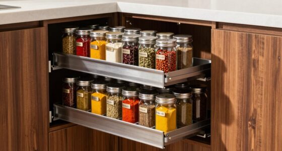 top cabinet spice storage