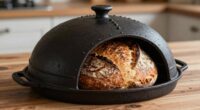 top cast iron bread cloche
