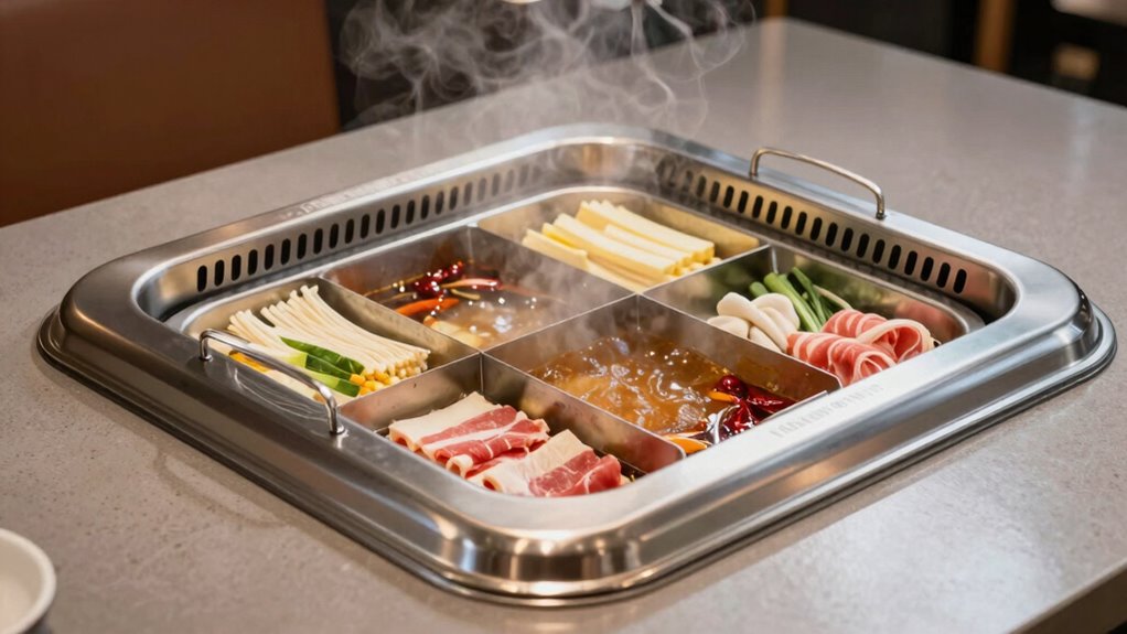 top divider hot pot sets