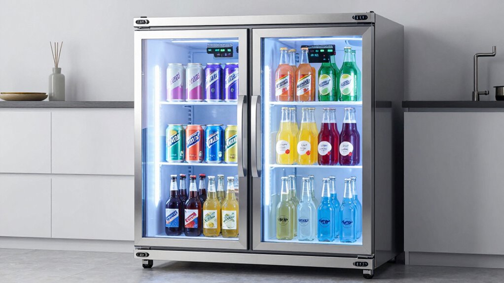 top dual zone beverage coolers