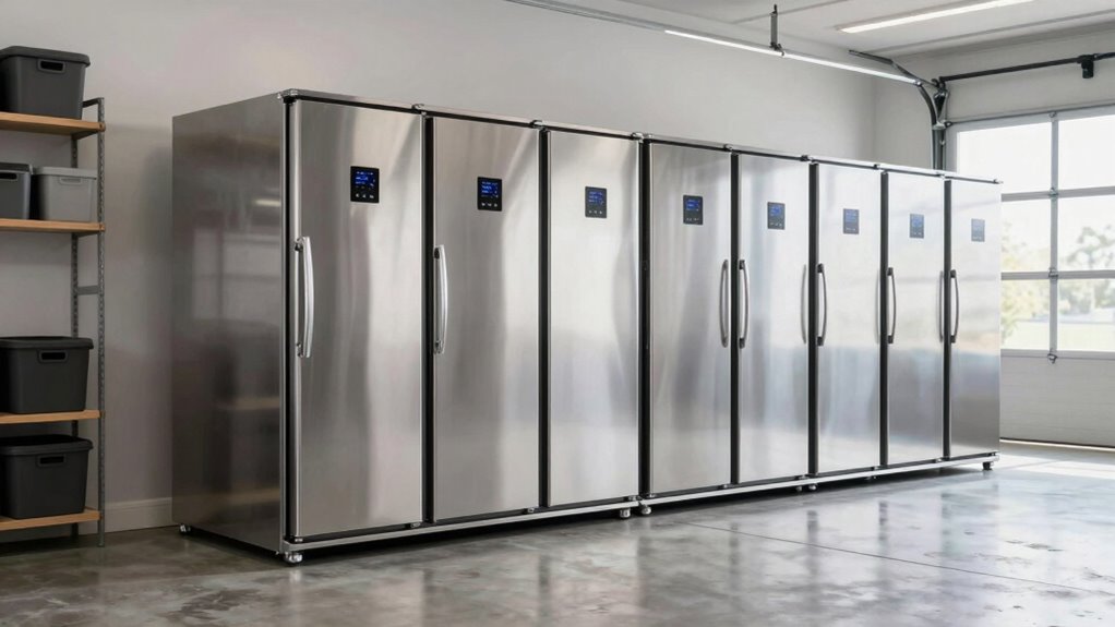 top garage chest freezers