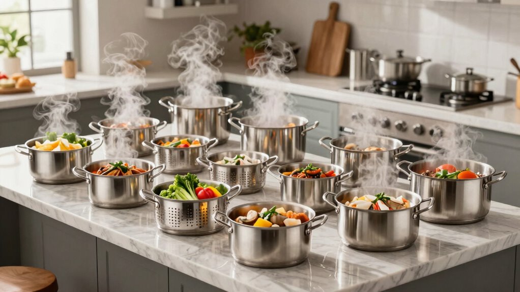 top large pot steamer sets