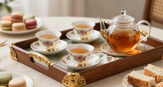 top luxury tea tray sets