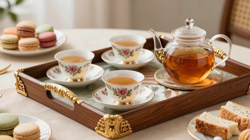 top luxury tea tray sets