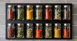 top magnetic spice jar wall boards