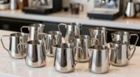 top milk steamer pitcher sets