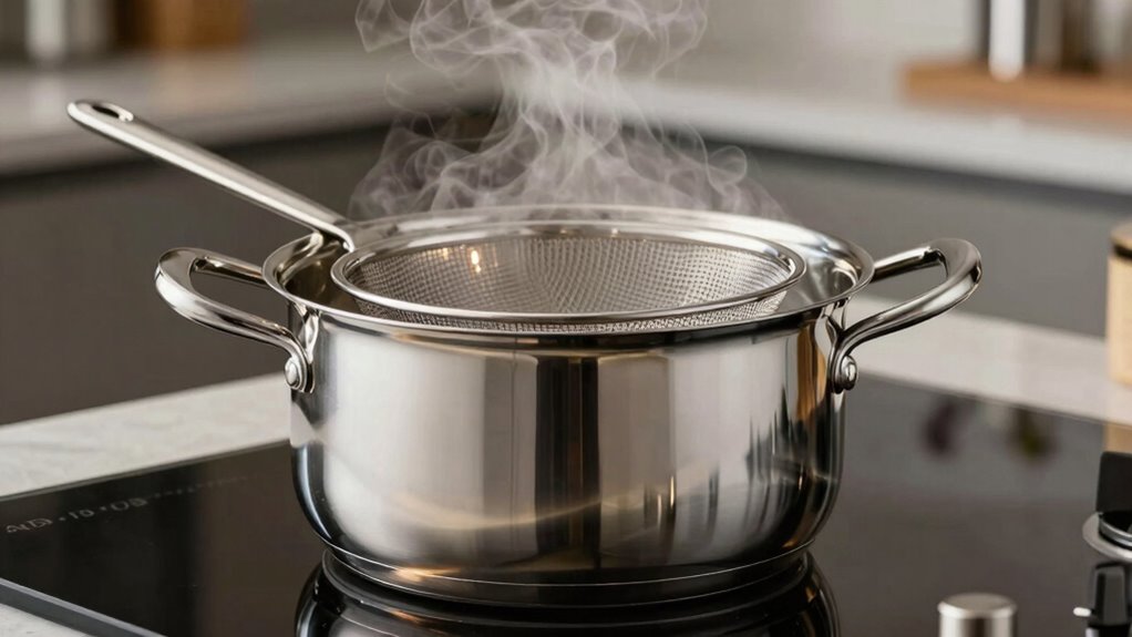 top pasta pot with strainer