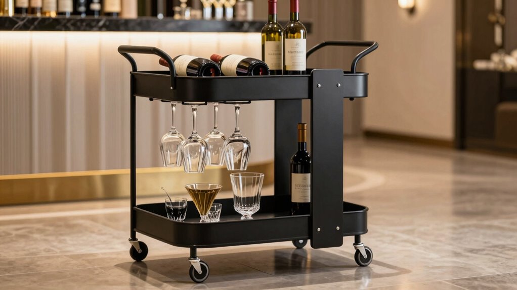 top rolling bar carts