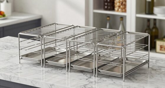 top sheet pan storage racks