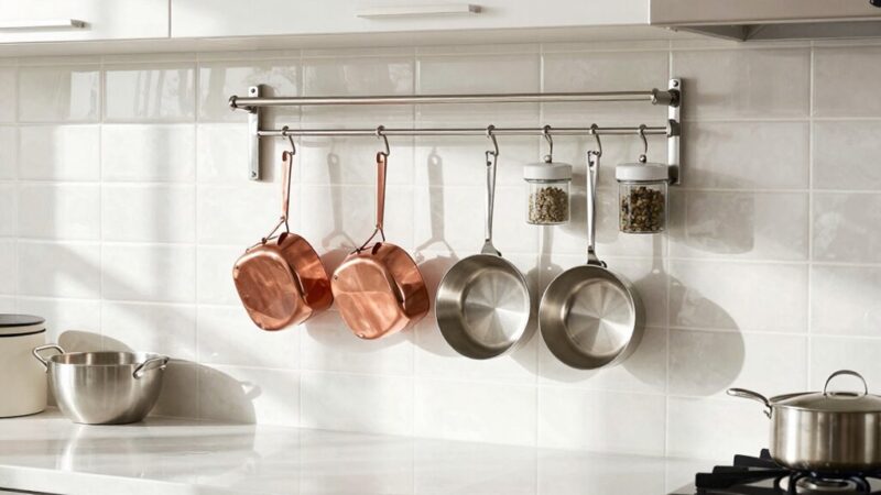 15 Best Wall Mounted Pot Racks for Small Baking Kitchens in 2026 - The ...