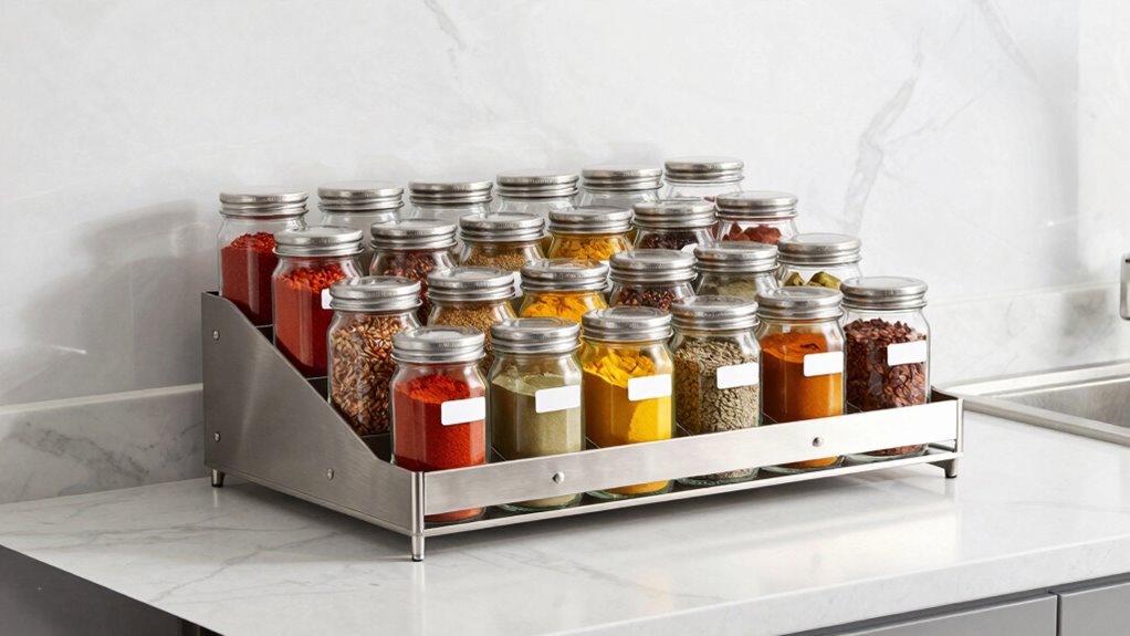 top spice rack organization
