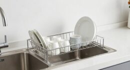top stainless sink racks
