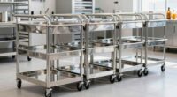 top stainless steel bakery carts