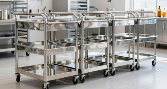 top stainless steel bakery carts