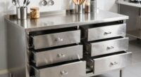 top stainless steel baking tables