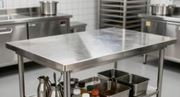 top stainless steel baking tables
