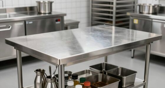 top stainless steel baking tables