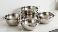 top stainless steel colander set
