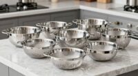 top stainless steel colander sets