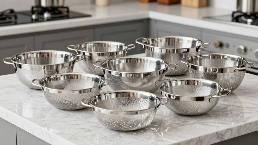 top stainless steel colander sets