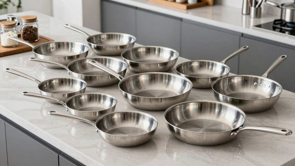 top stainless steel frying sets