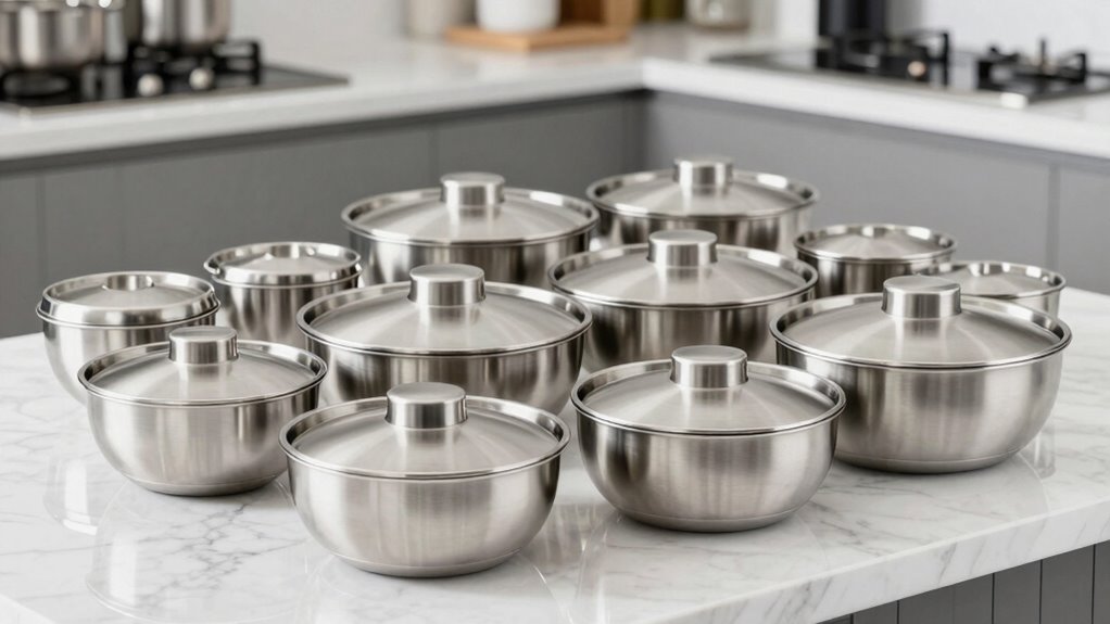 top stainless steel mixing sets