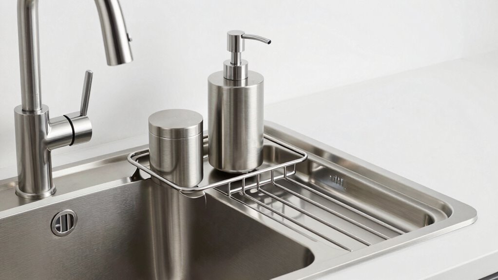 top stainless steel sink accessories