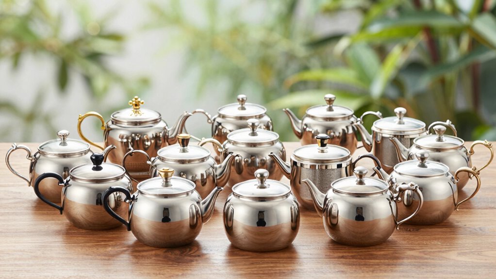 top stainless tea infuser pots