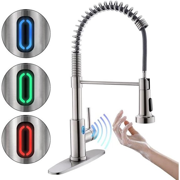 OWOFAN Touchless Kitchen Faucet with Pull-Down Sprayer