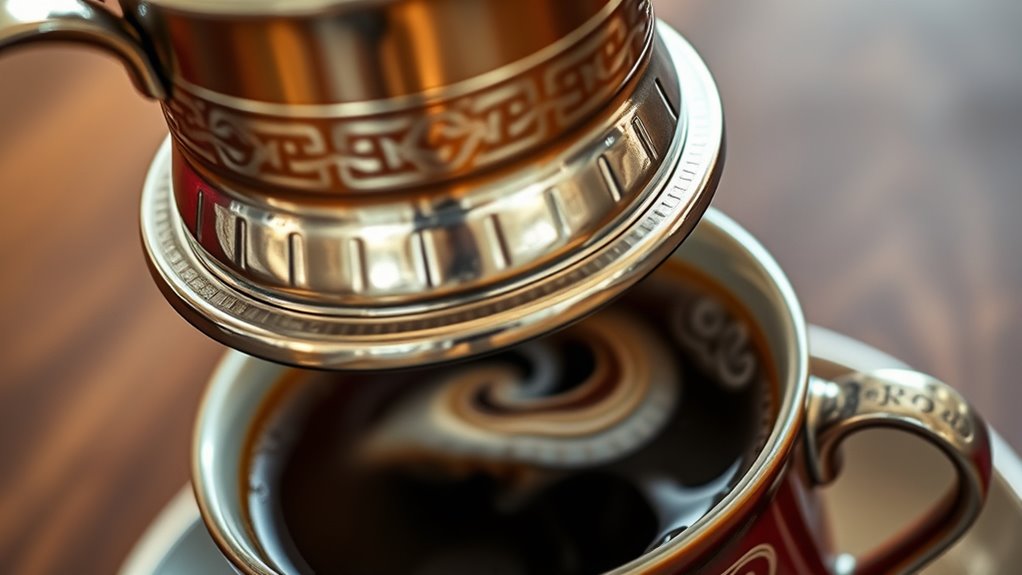 traditional south indian coffee brewing