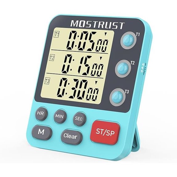 Digital Dual Kitchen Timer with 3 Channels